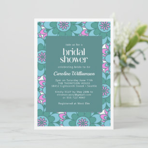 Invitation Fête des mariées Super colorée Boho Mandala