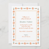 Invitation Fête des mariées Super de cadre Whimsy Boho manusc (Devant)