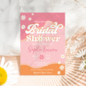 Invitation Fête des mariées Super rétro, les années 70 Hippie