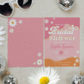 Invitation Fête des mariées Super rétro, les années 70 Hippie