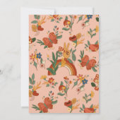 Invitation Fête des mariées Super Retro Rainbow (Dos)