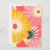 Invitation Fête des mariées super Retro Rose & Or (Dos)