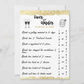 Invitation Fête des mariées sur ou sous le jeu Gold (Devant)