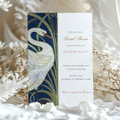 Invitation Fête des mariées Swan Walter Crane