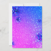 Invitation Fête des mariées Sweet 16e Parties scintillant hol (Dos)