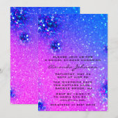 Invitation Fête des mariées Sweet 16e Parties scintillant hol (Devant / Derrière)