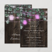 Invitation Fête des mariées Sweet 16th Pinky Jars Light (Devant / Derrière)