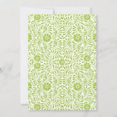 INVITATION FÊTE DES MARIÉES TALAVERA VERT (Dos)