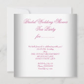 Invitation Fête des mariées Tea floral rose Fête Cupcake (Dos)