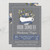 Invitation Fête des mariées Tea Invitation, Tea Party (Devant / Derrière)