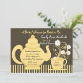 Invitation Fête des mariées Tea Party (Debout devant)