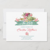 Invitation Fête des mariées Tea Party (Devant)