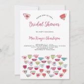 Invitation Fête des mariées Tea Party (Devant)