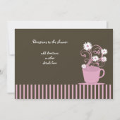 Invitation Fête des mariées Tea Party (Dos)