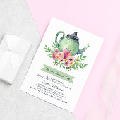 Invitation Fête des mariées Tea Party