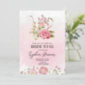 Invitation Fête des mariées Tea Party Temps pour Thé avec Bri (Debout devant)