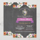 Invitation Fête des mariées Teapot Alice Au Pays Des Merveill (Devant / Derrière)