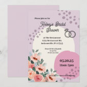 Invitation Fête des mariées tendance (Devant / Derrière)