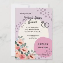 Invitation Fête des mariées tendance