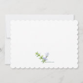 Invitation Fête des mariées thé (Dos)