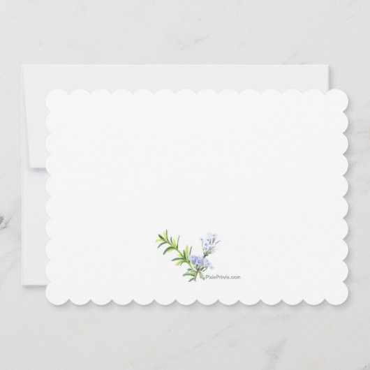 Invitation Fête des mariées thé (Dos)