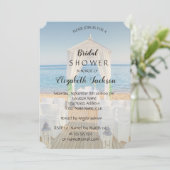 Invitation Fête des mariées Tropical Beach Arbor (Debout devant)