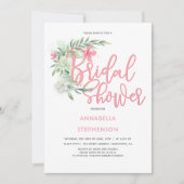 Invitation Fête des mariées Tropical Beach Flowers (Devant)