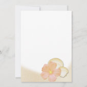 Invitation Fête des mariées Tropical Golden Sands (Dos)