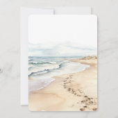 Invitation Fête des mariées tropicale de palmiers à noix de c (Dos)