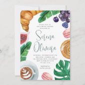 Invitation Fête des mariées tropicale d'été Brunch (Devant)