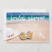 Invitation Fête des mariées tropicale Hawaiian Ocean Beach (Devant)