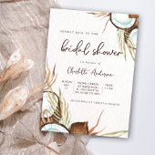 Invitation Fête des mariées tropicale Hawaiienne florale et n