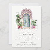 Invitation Fête des mariées tropicale marocaine chic (Devant)