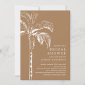 Invitation Fête des mariées tropicale moderne (Devant)