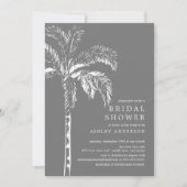 Invitation Fête des mariées tropicale moderne (Devant)