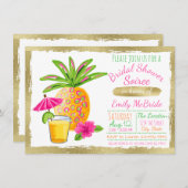 Invitation Fête des mariées tropicale Soiree (Devant / Derrière)