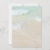 Invitation Fête des mariées tropicale Turquoise (Dos)