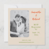 Invitation Fête des mariées Tulip Carré (Dos)