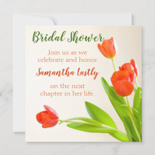 Invitation Fête des mariées Tulip Carré