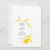 INVITATION FÊTE DES MARIÉES TULIP JAUNE MOD (Devant)