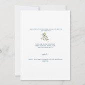 Invitation Fête des mariées Turquoise de tournesol Eucalyptus (Dos)