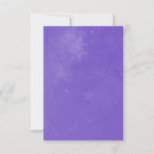 Invitation Fête des mariées Unicorn violet (Dos)
