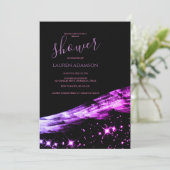 Invitation Fête des mariées unique de Parties scintillant ros (Debout devant)