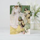 Invitation Fête des mariées V2 des années 1940 (Debout devant)