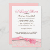 Invitation Fête des mariées Valentine Candy (Devant / Derrière)