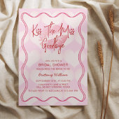 Invitation Fête des mariées Valentines Bordure rosée