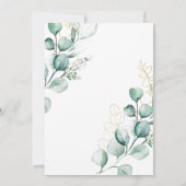 Invitation Fête des mariées végétale Eucalyptus Boho Boho (Dos)