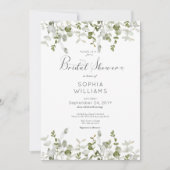 Invitation Fête des mariées végétale rustique (Devant)