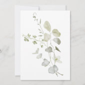 Invitation Fête des mariées végétale rustique (Dos)