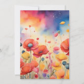 Invitation Fête des mariées végétale rustique (Dos)